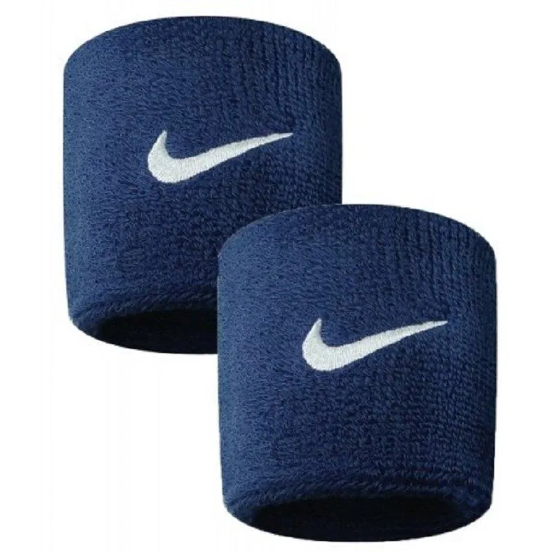 POLSINI NIKE SPUGNA DRY FIT SWOOSH TERGISUDORE POLSINO BLU