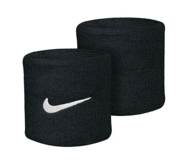POLSINI NIKE WRISTBANDS SPUGNA DRY FIT SWOOSH JUST DO IT TERGISUDORE NERO