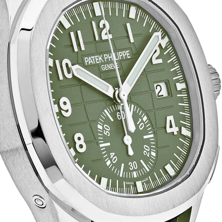 PP Luxury Watches Aquanaut 5168G-010 'Jumbo' White Gold Khaki Green (2023)