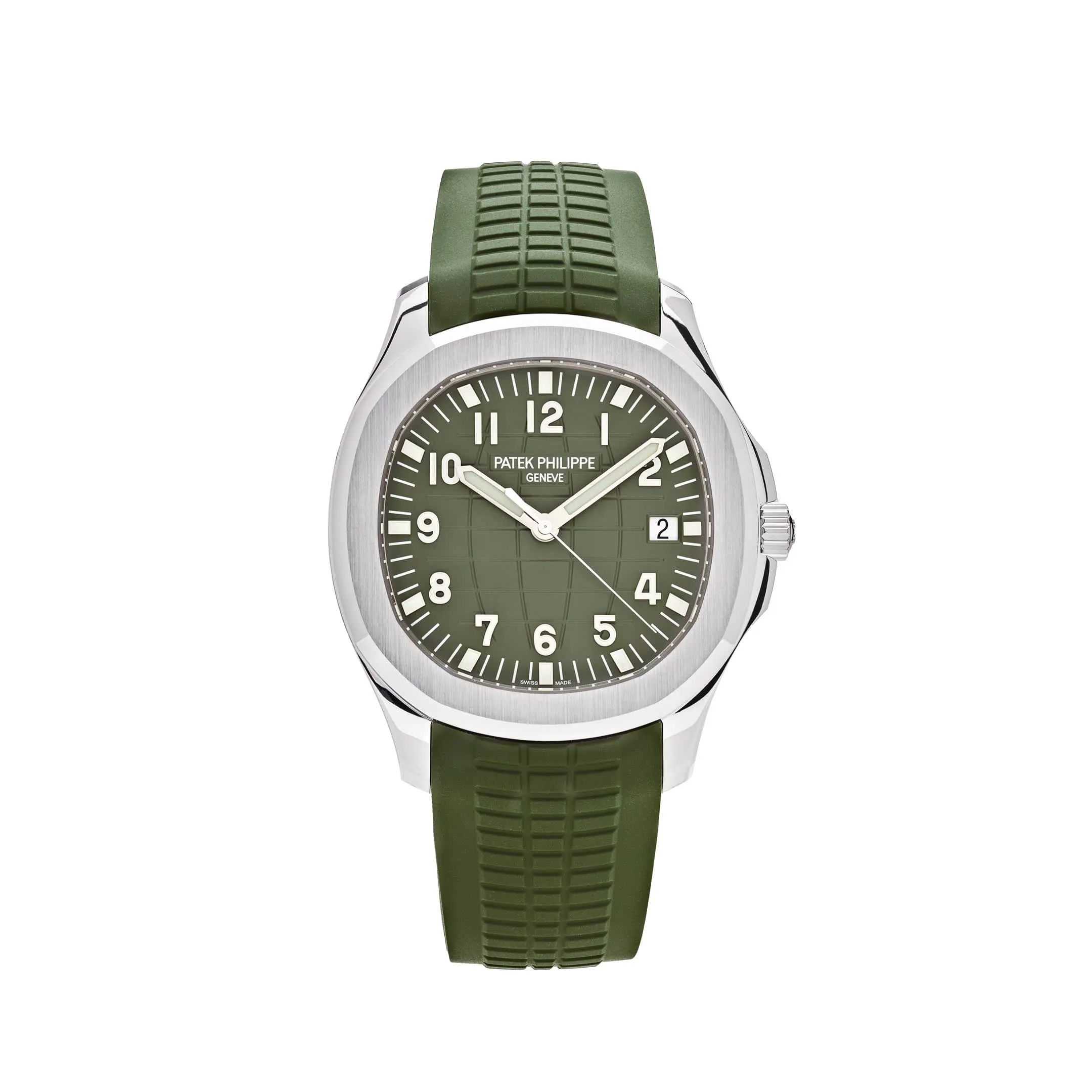 PP Luxury Watches Aquanaut 5168G-010 'Jumbo' White Gold Khaki Green (2023)