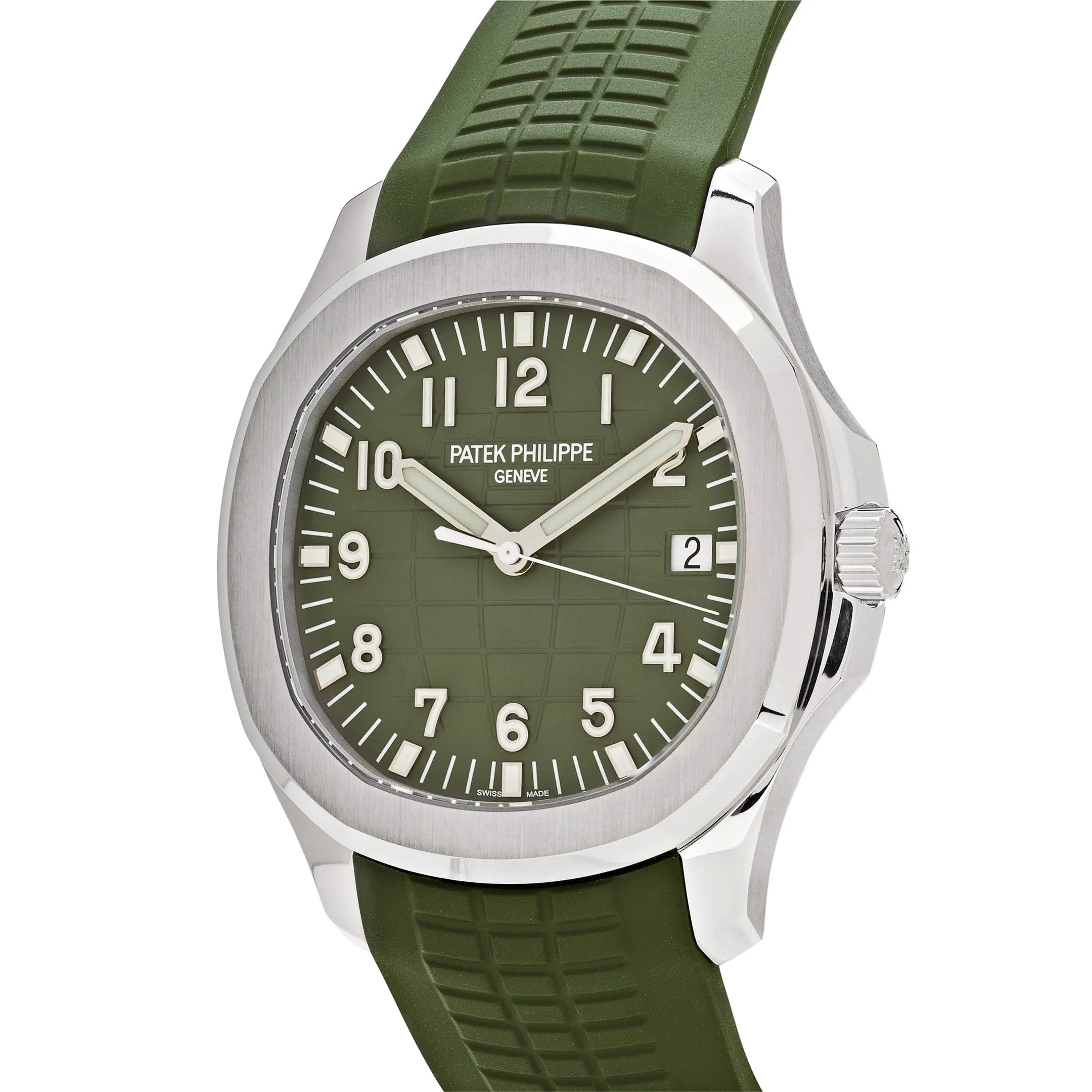 PP Luxury Watches Aquanaut 5168G-010 'Jumbo' White Gold Khaki Green (2023)