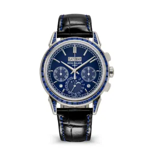 PP Luxury Watches Grand Complications 5271/11P-010 Perpetual Calendar Chronograph Platinum Baguette Sapphires (2023)