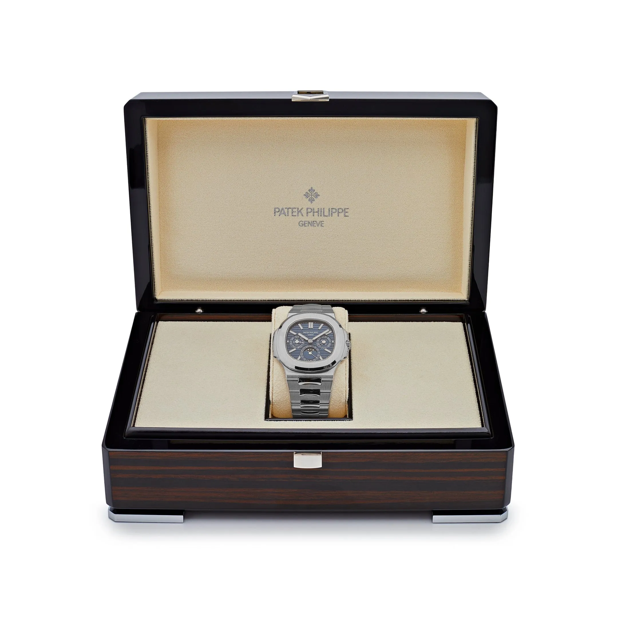 PP Luxury Watches Nautilus 5740/1G-001 Perpetual Calendar Moon Phases (2024)
