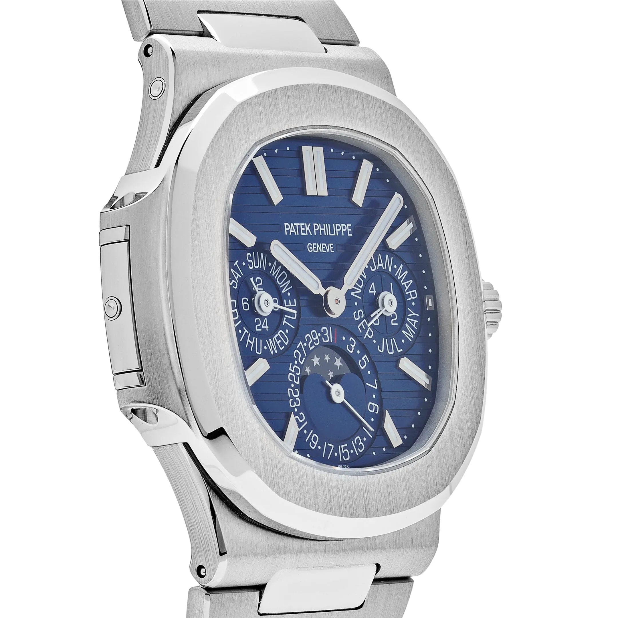 PP Luxury Watches Nautilus 5740/1G-001 Perpetual Calendar Moon Phases (2024)