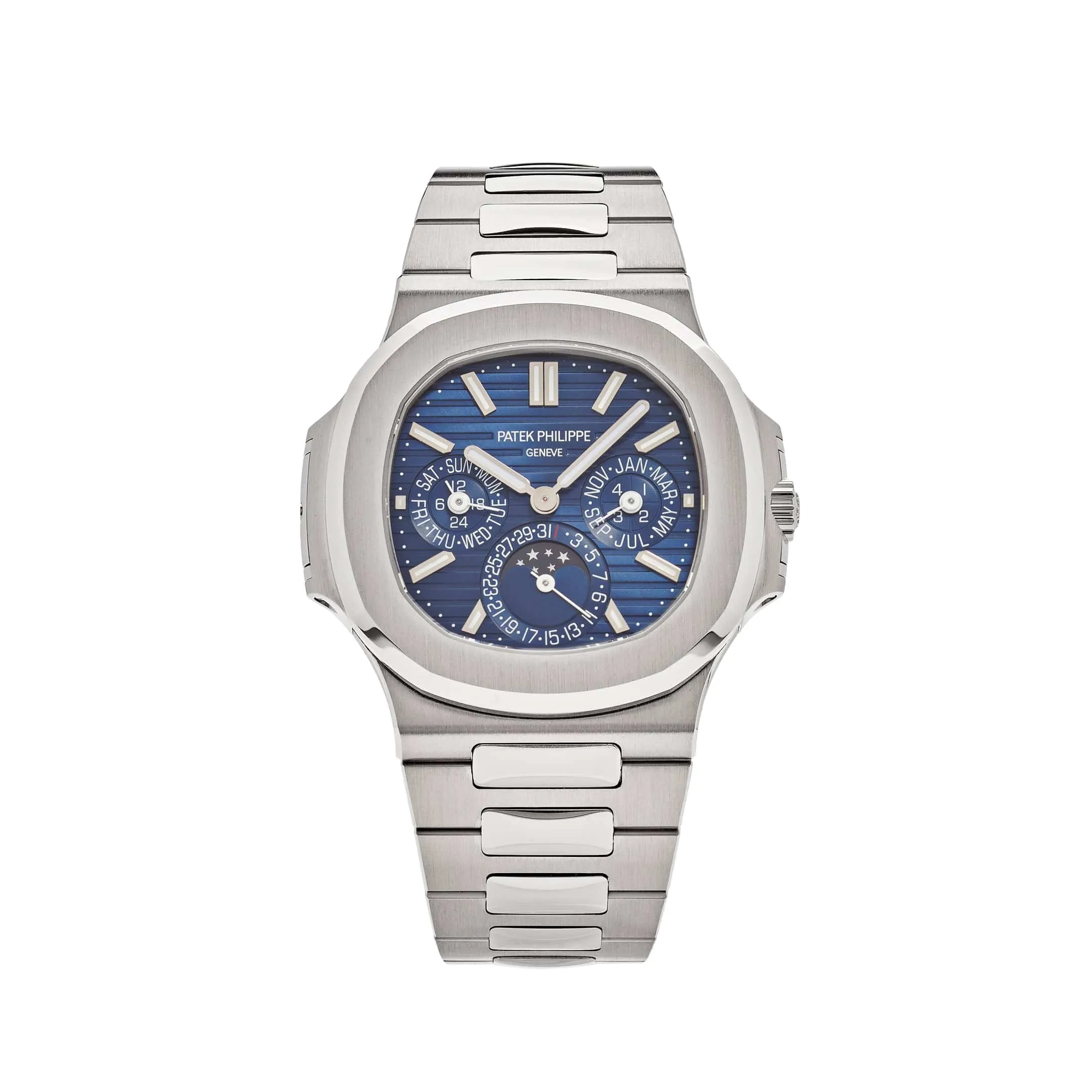 PP Luxury Watches Nautilus 5740/1G-001 Perpetual Calendar Moon Phases (2024)