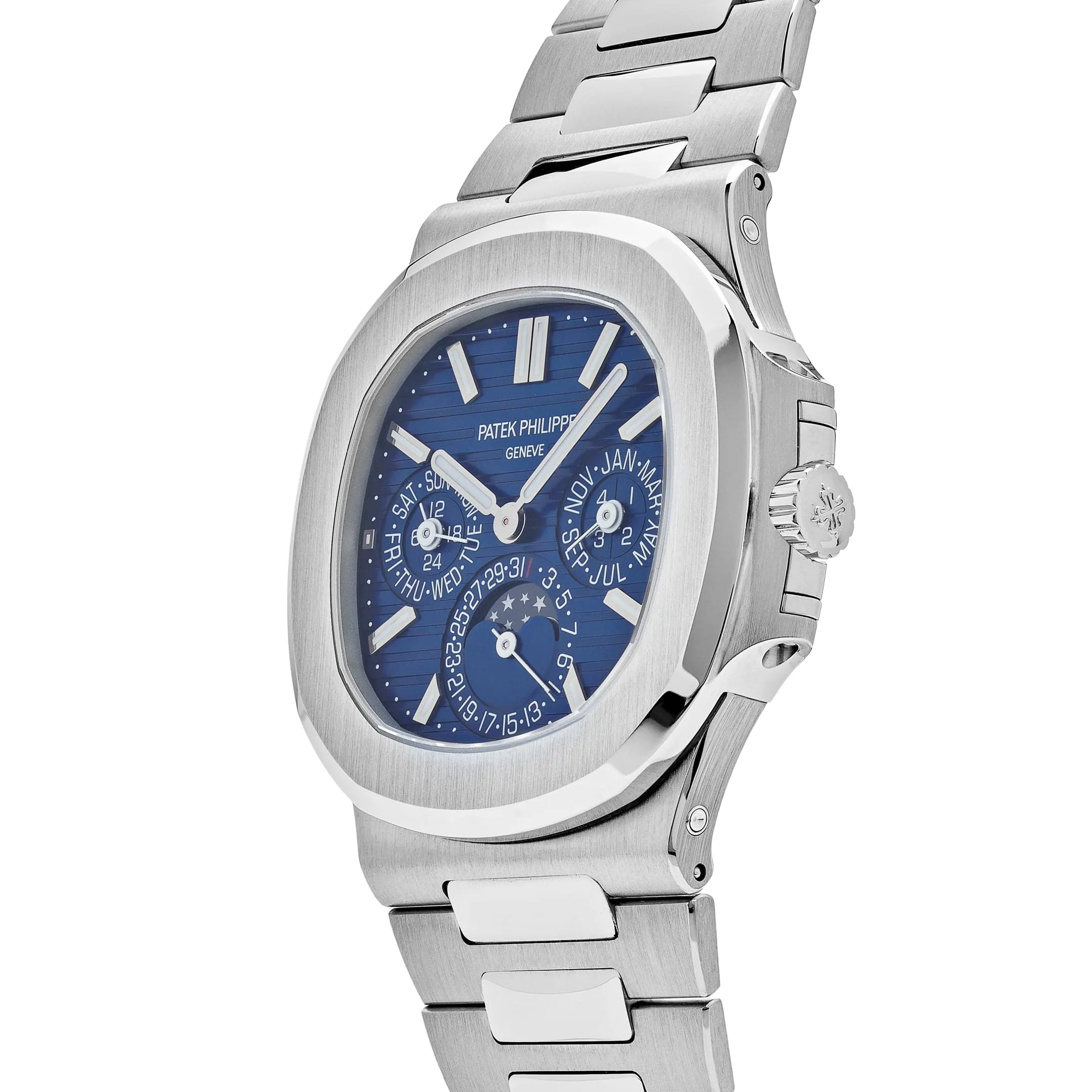 PP Luxury Watches Nautilus 5740/1G-001 Perpetual Calendar Moon Phases (2024)