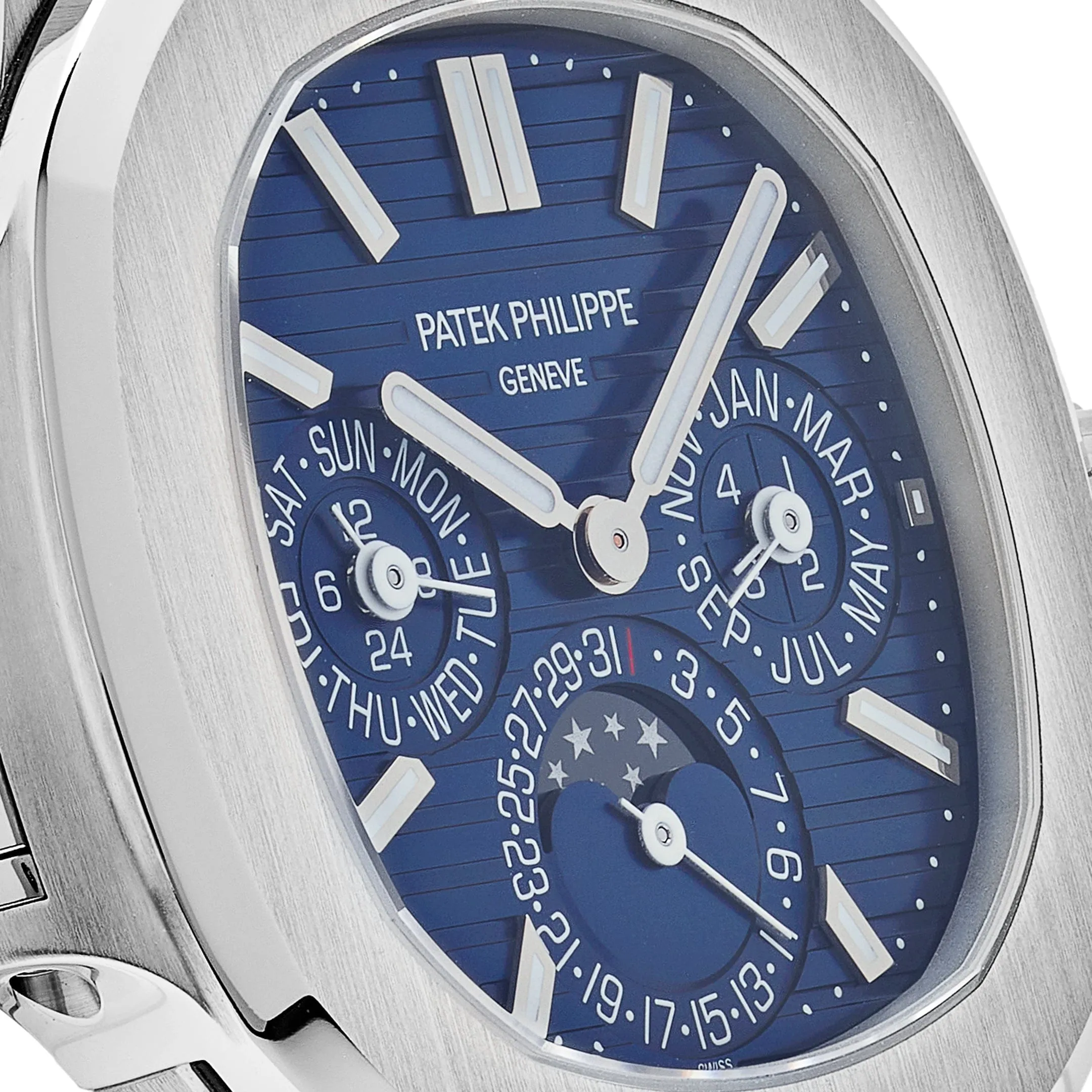 PP Luxury Watches Nautilus 5740/1G-001 Perpetual Calendar Moon Phases (2024)