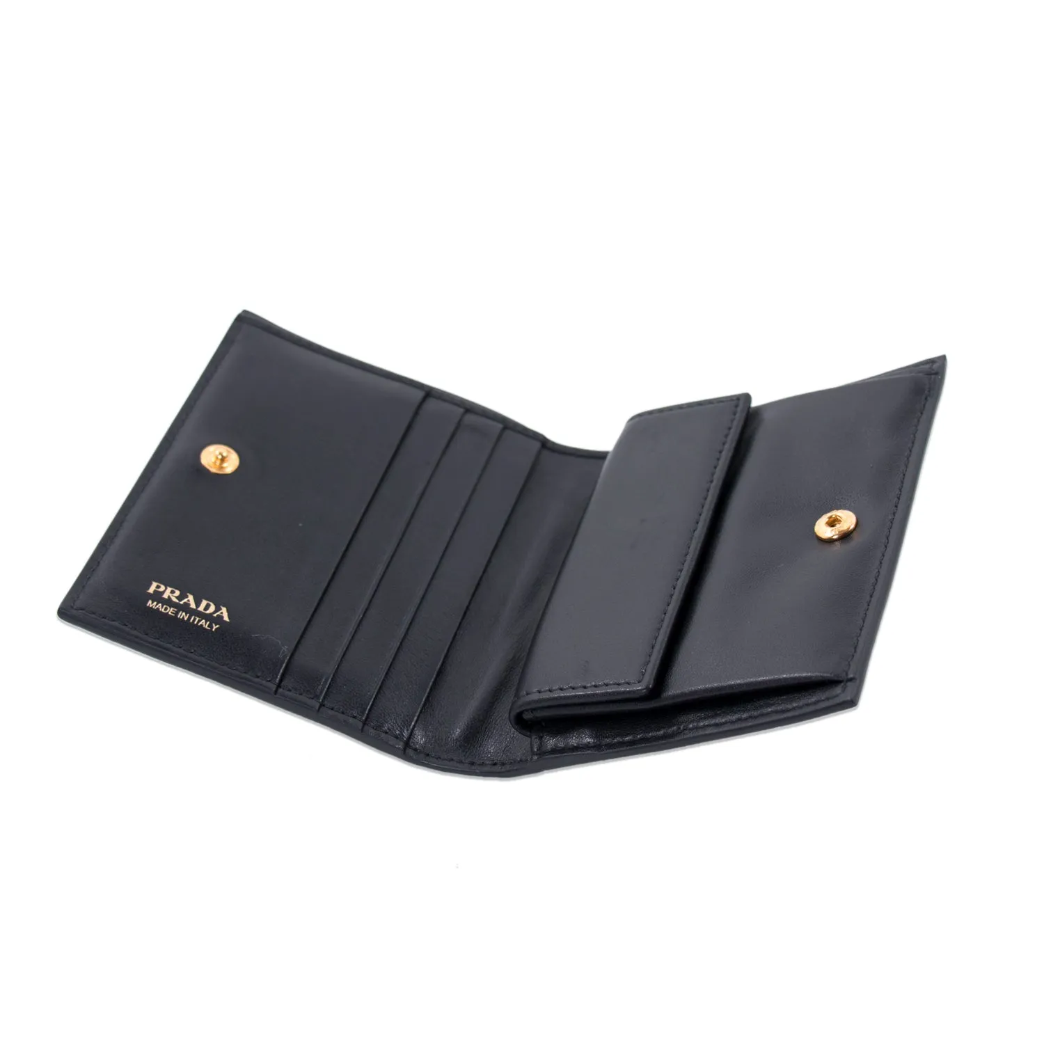 Prada Floral Flap Wallet