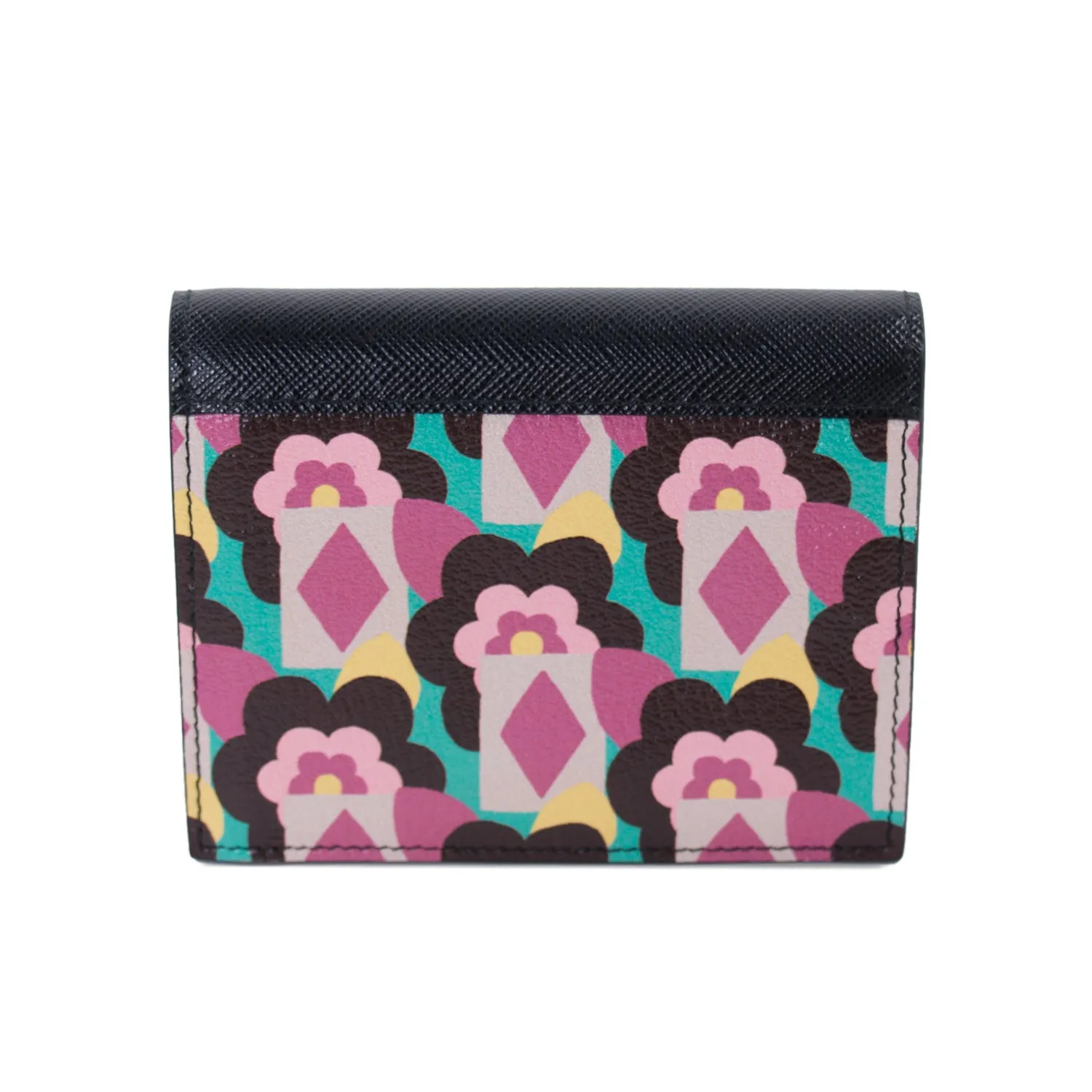 Prada Floral Flap Wallet