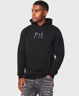 Pre London Essential Hoodie Black / Sky Blue