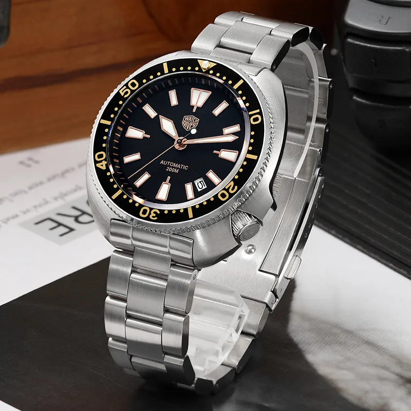 ★Pre-Owned★Watchdives Land Tortoisen WD6105 Dive Watch