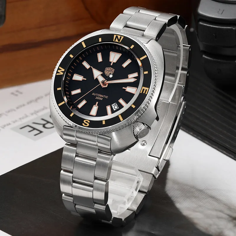 ★Pre-Owned★Watchdives Land Tortoisen WD6105 Dive Watch