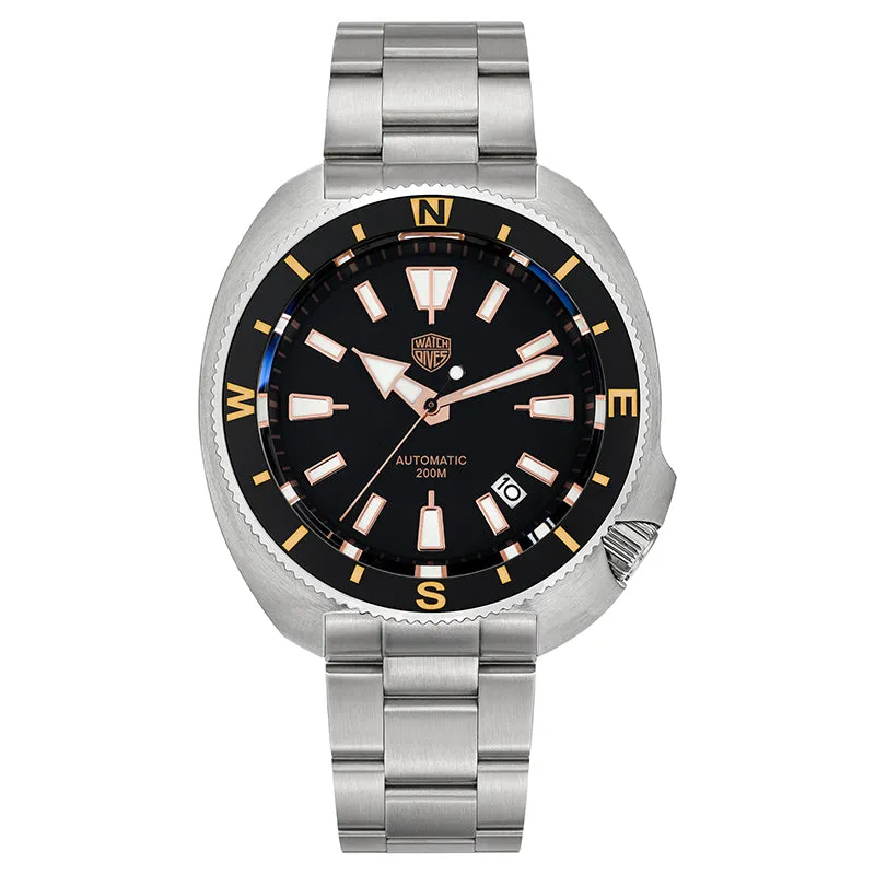 ★Pre-Owned★Watchdives Land Tortoisen WD6105 Dive Watch