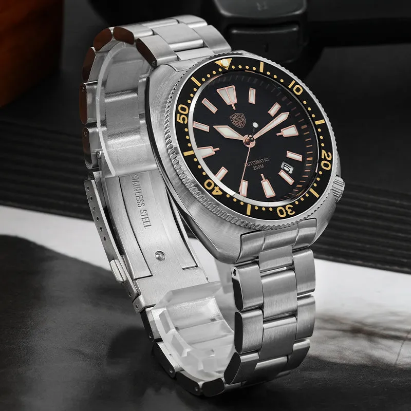 ★Pre-Owned★Watchdives Land Tortoisen WD6105 Dive Watch