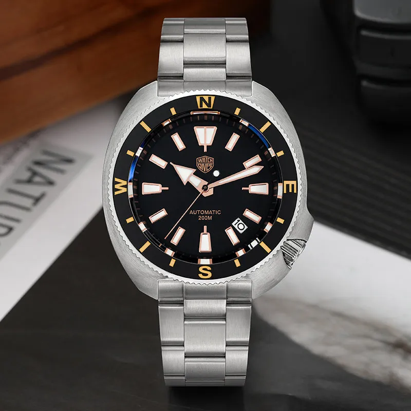 ★Pre-Owned★Watchdives Land Tortoisen WD6105 Dive Watch