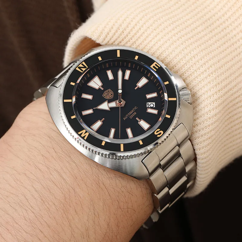 ★Pre-Owned★Watchdives Land Tortoisen WD6105 Dive Watch