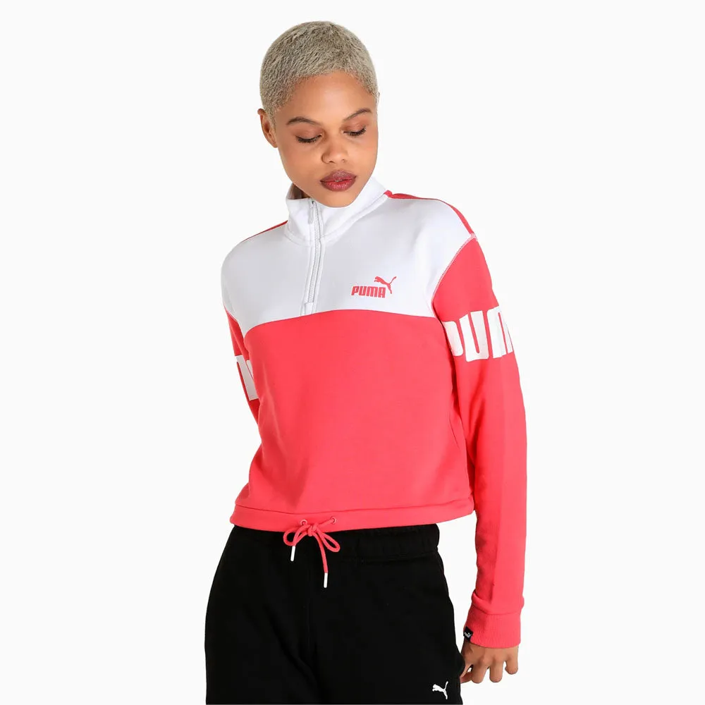 Puma Womens Power Half-Zip Crew