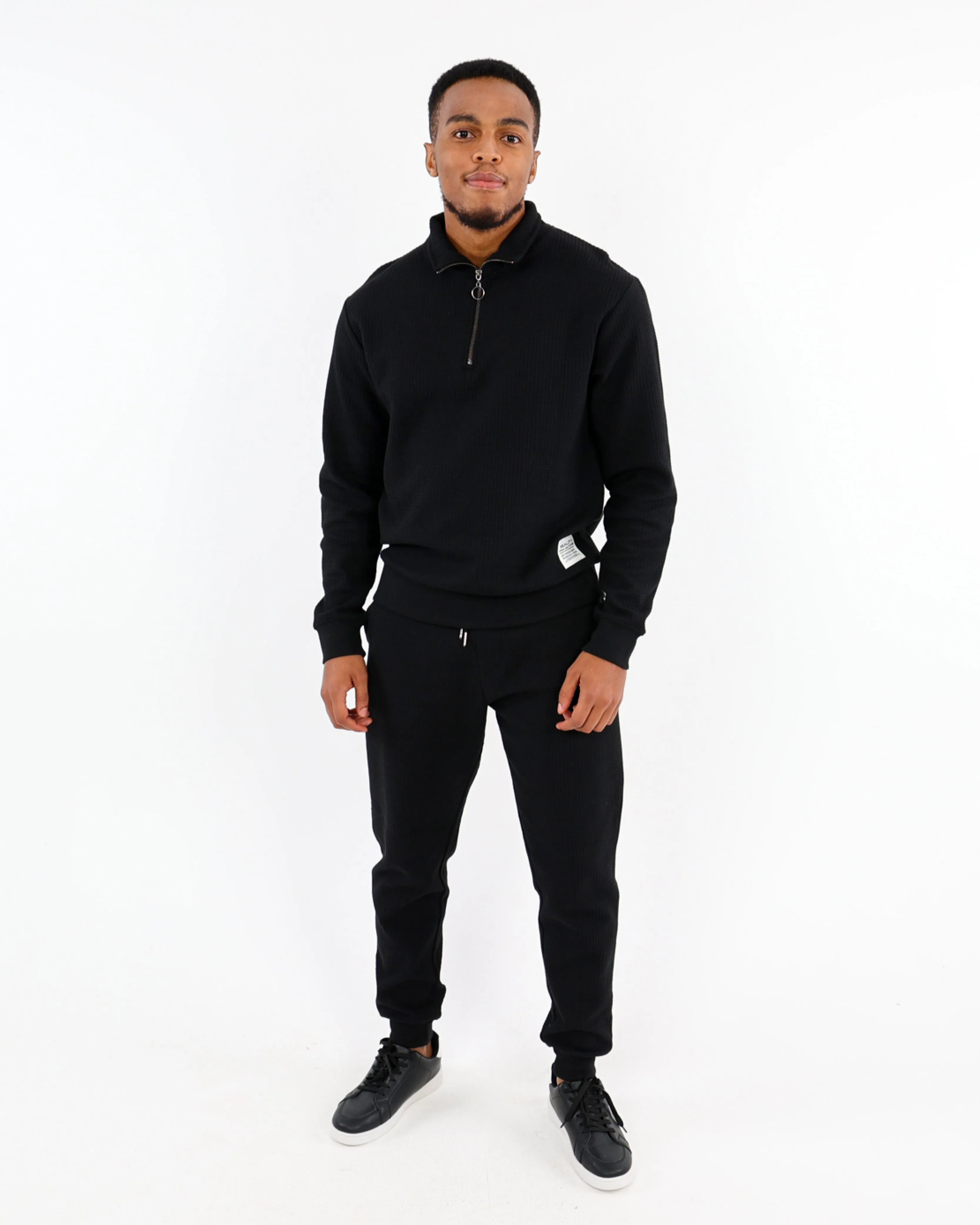Quarter Zip Waffle Active Top