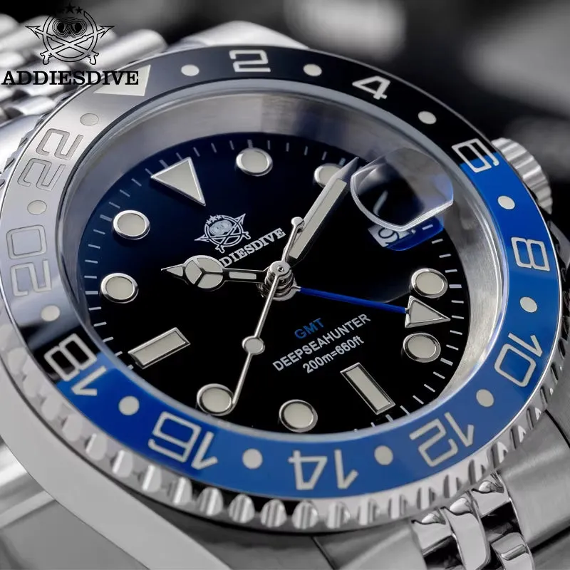 Quartz Watch for Men 40Mm Ceramic Bezel Stainless Steel Business Relogio Masculino BGW9 Luminous 20Bar Dive Watch