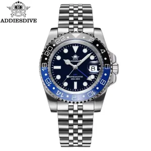 Quartz Watch for Men 40Mm Ceramic Bezel Stainless Steel Business Relogio Masculino BGW9 Luminous 20Bar Dive Watch