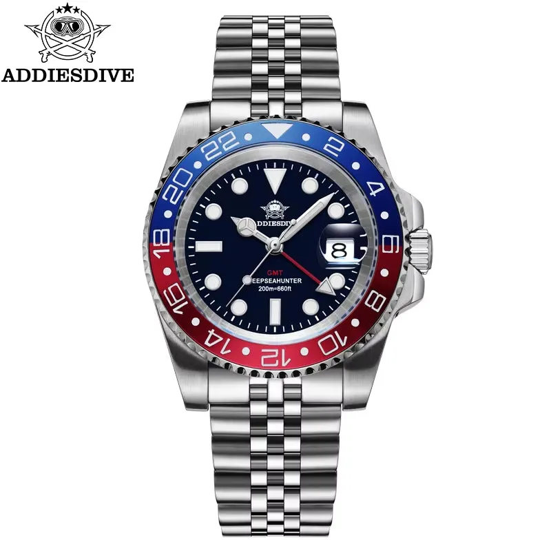 Quartz Watch for Men 40Mm Ceramic Bezel Stainless Steel Business Relogio Masculino BGW9 Luminous 20Bar Dive Watch