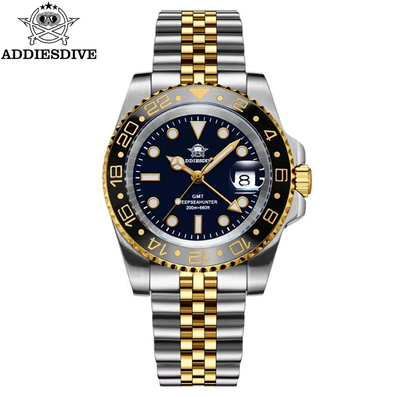 Quartz Watch for Men 40Mm Ceramic Bezel Stainless Steel Business Relogio Masculino BGW9 Luminous 20Bar Dive Watch