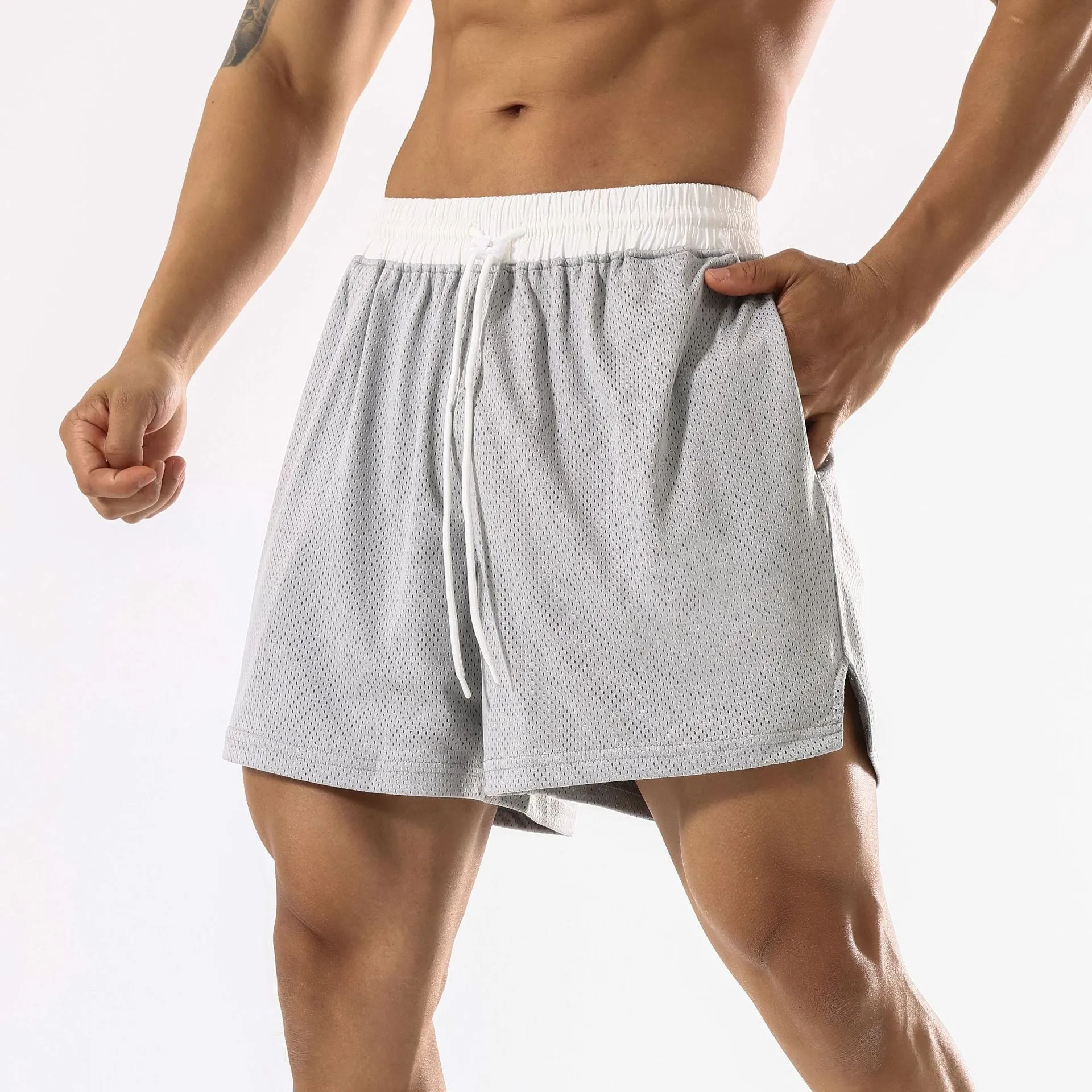 Quick-Dry Breathable Workout Shorts - Men's Fitness