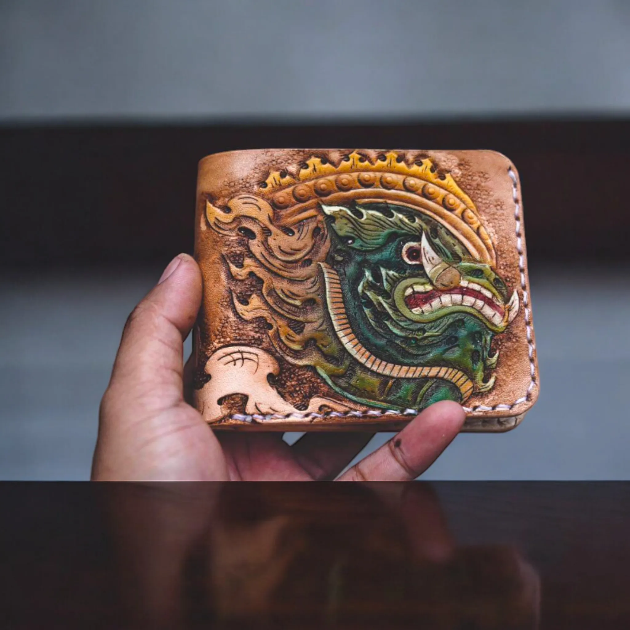 "Double Yak" - Handcrafted Leather Wallet