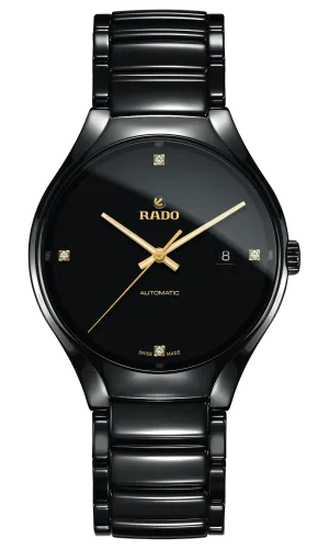 RADO True Automatic Diamonds 40mm Black Ceramic Men's Watch R27056712