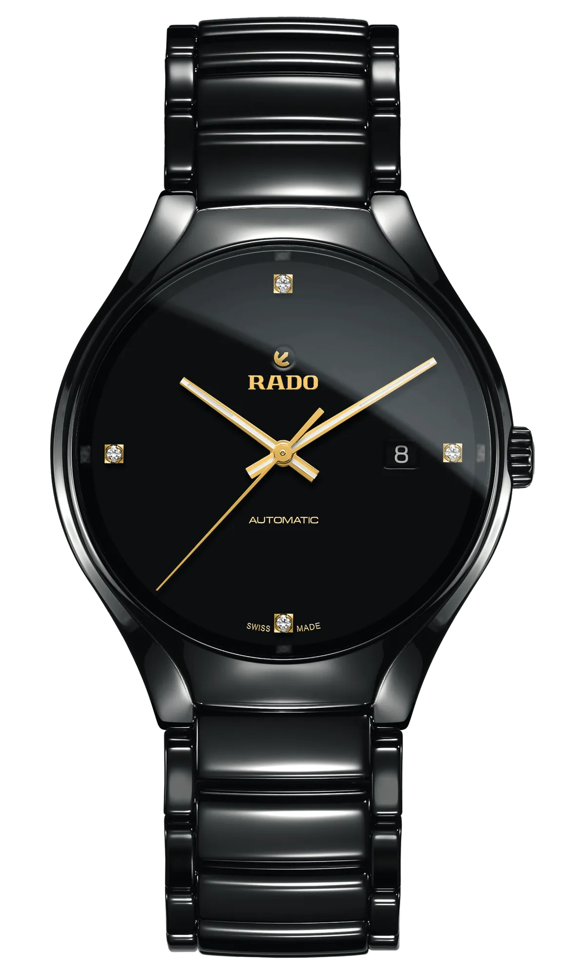 RADO True Automatic Diamonds 40mm Black Ceramic Men's Watch R27056712