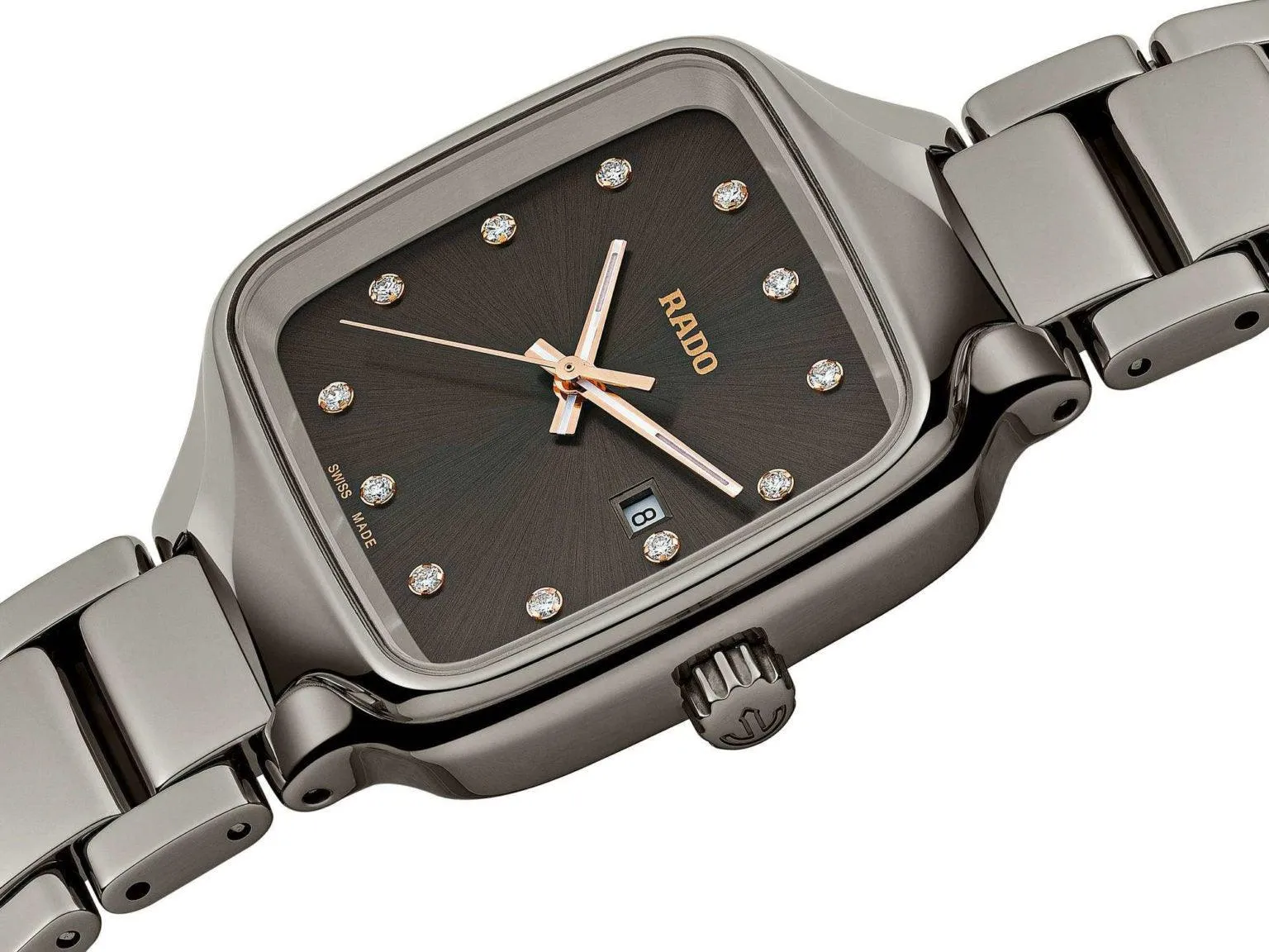 Rado True Square Diamonds Quartz Women's Watch R27079702