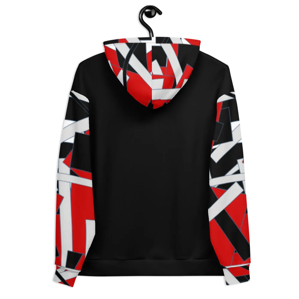 Red Geometric Unisex Hoodie
