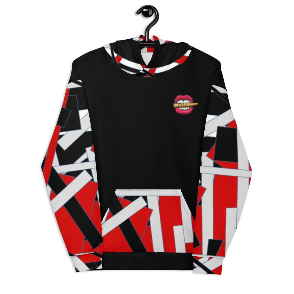 Red Geometric Unisex Hoodie