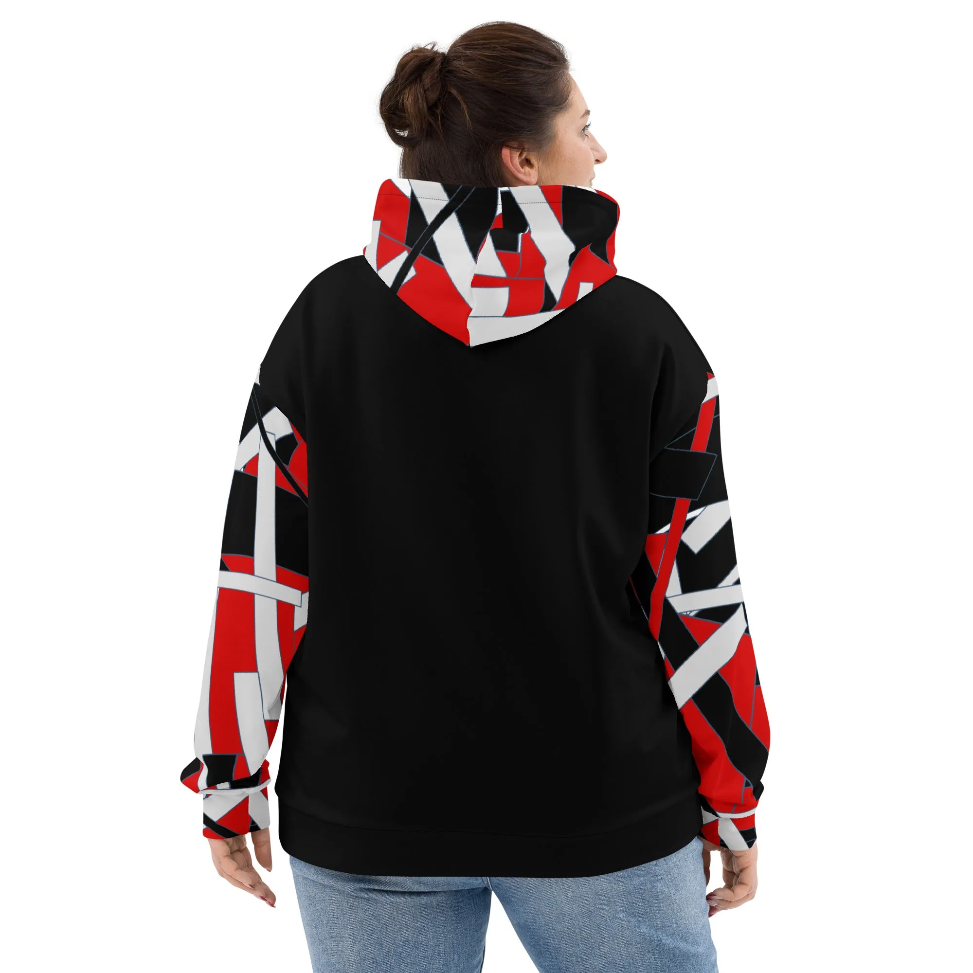 Red Geometric Unisex Hoodie