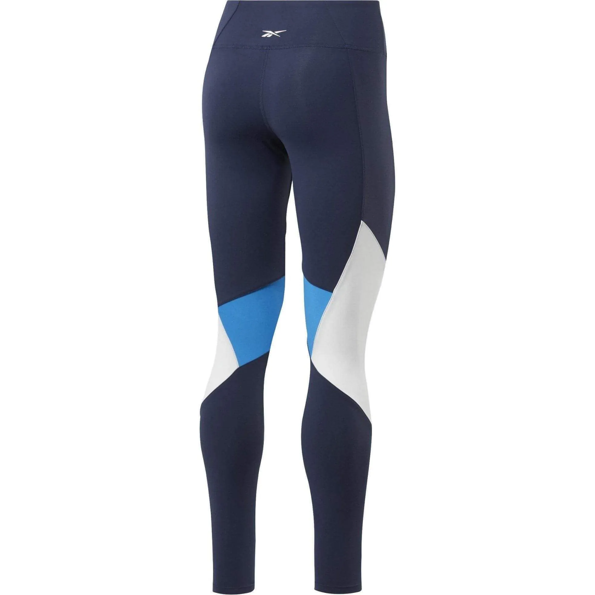 Reebok Lux 2.0 Mid Rise Womens Long Training Tights - Blue