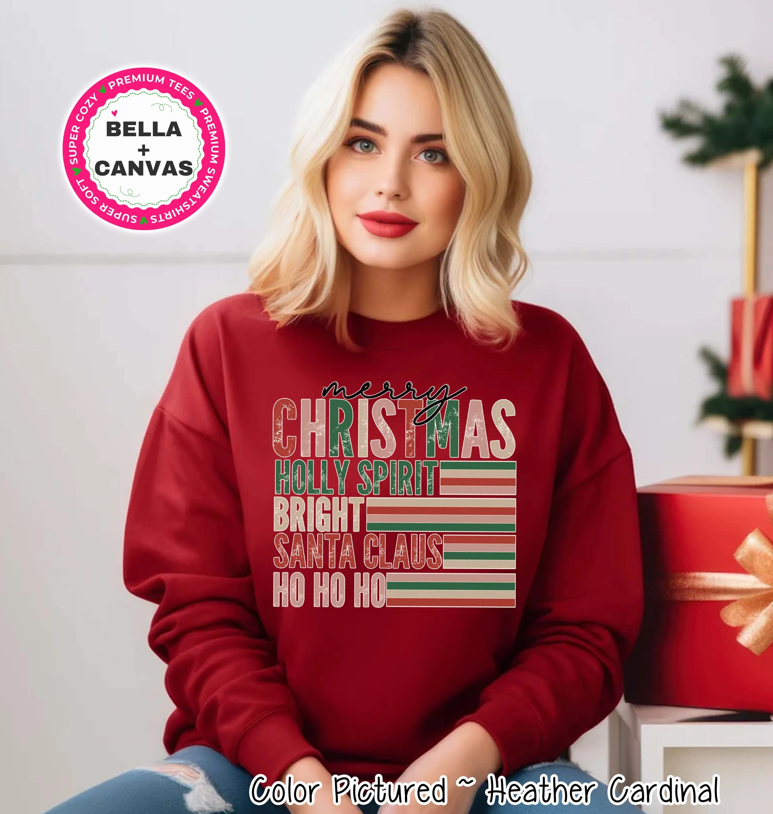 Retro Merry Christmas Tee or Sweatshirt