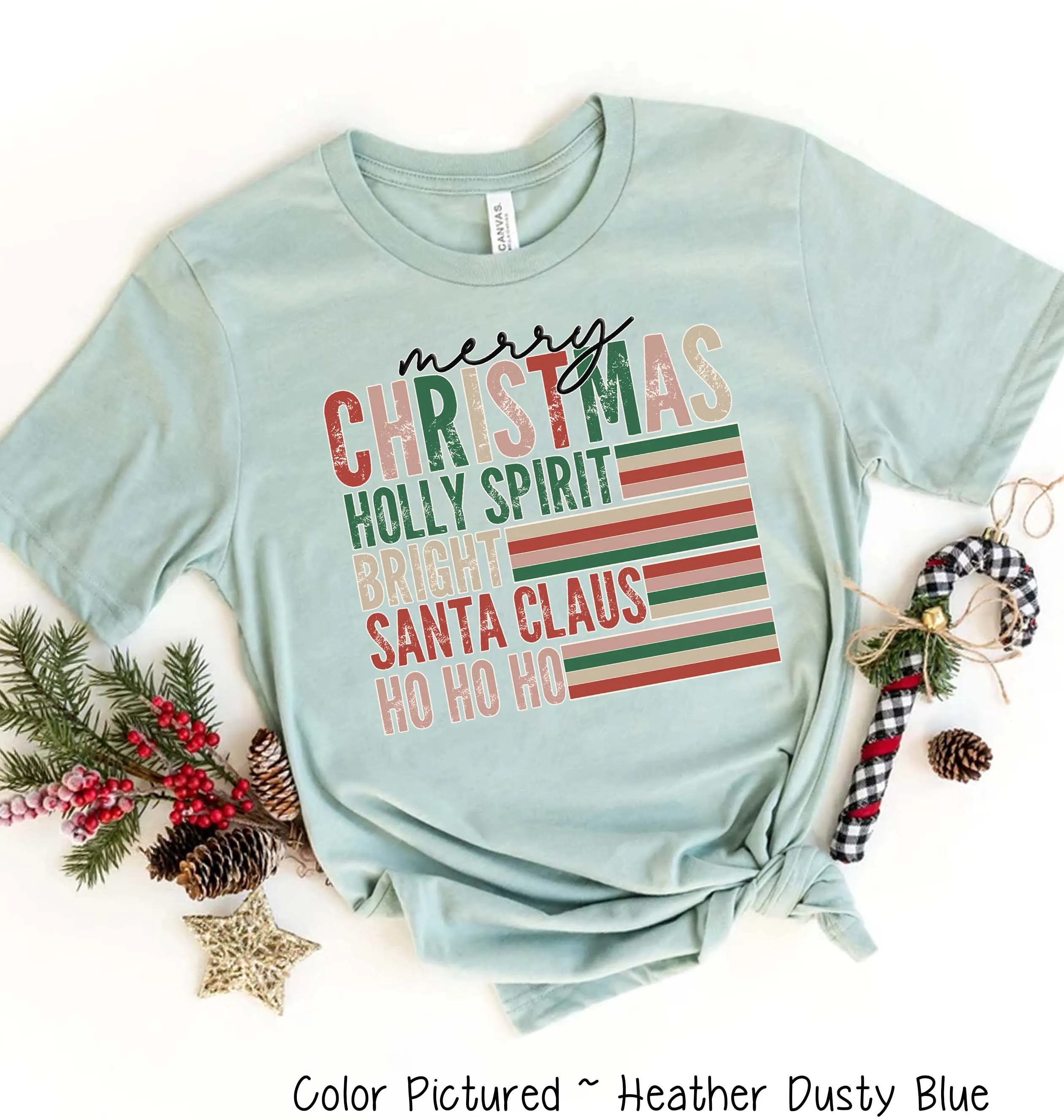 Retro Merry Christmas Tee or Sweatshirt