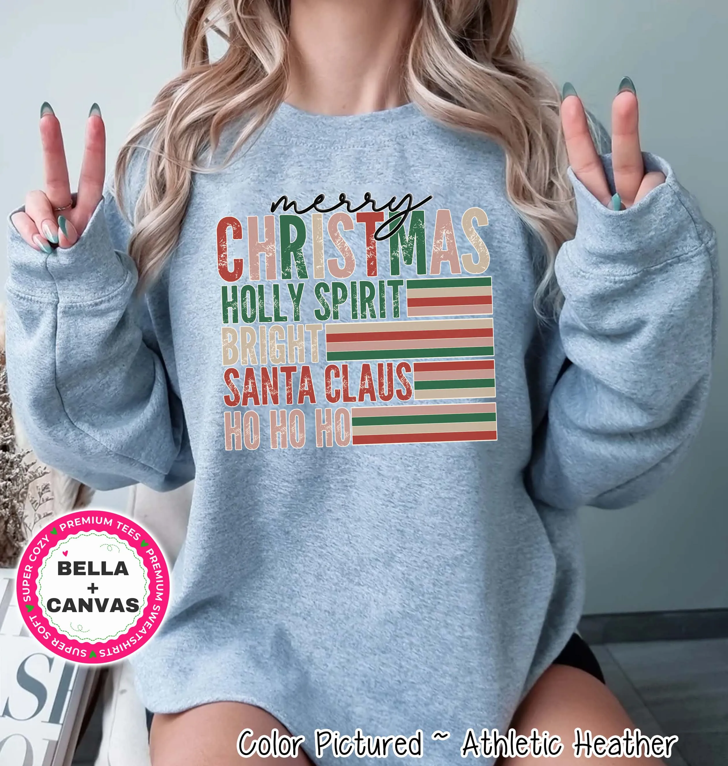 Retro Merry Christmas Tee or Sweatshirt