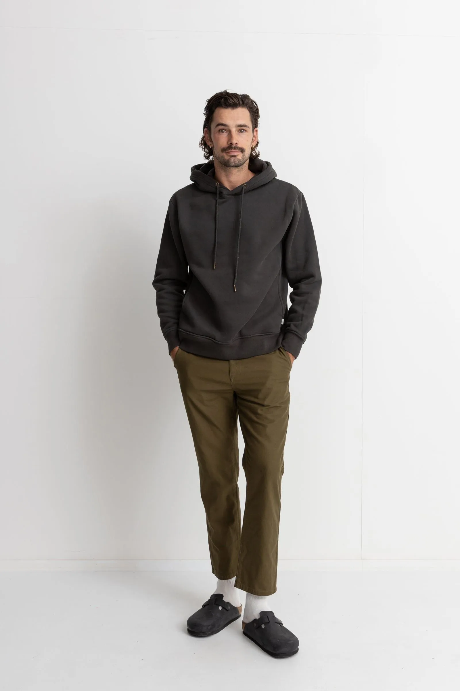 RHYTHM CLASSIC FLEECE HOOD - BLACK