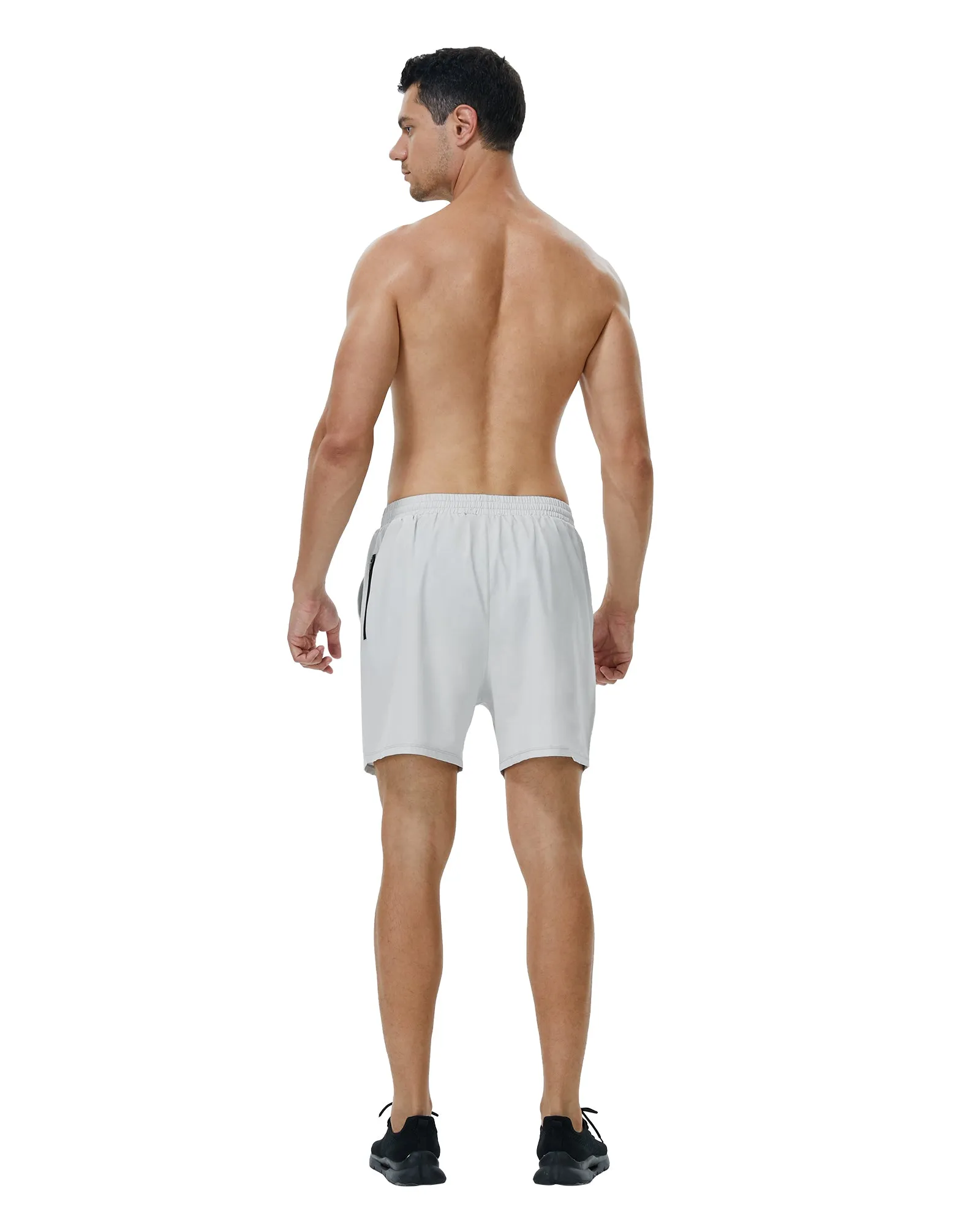 Roadbox Men's 5 Inch Running Athletic Quick Dry Shorts with Pockets for Workout Gym Exercise