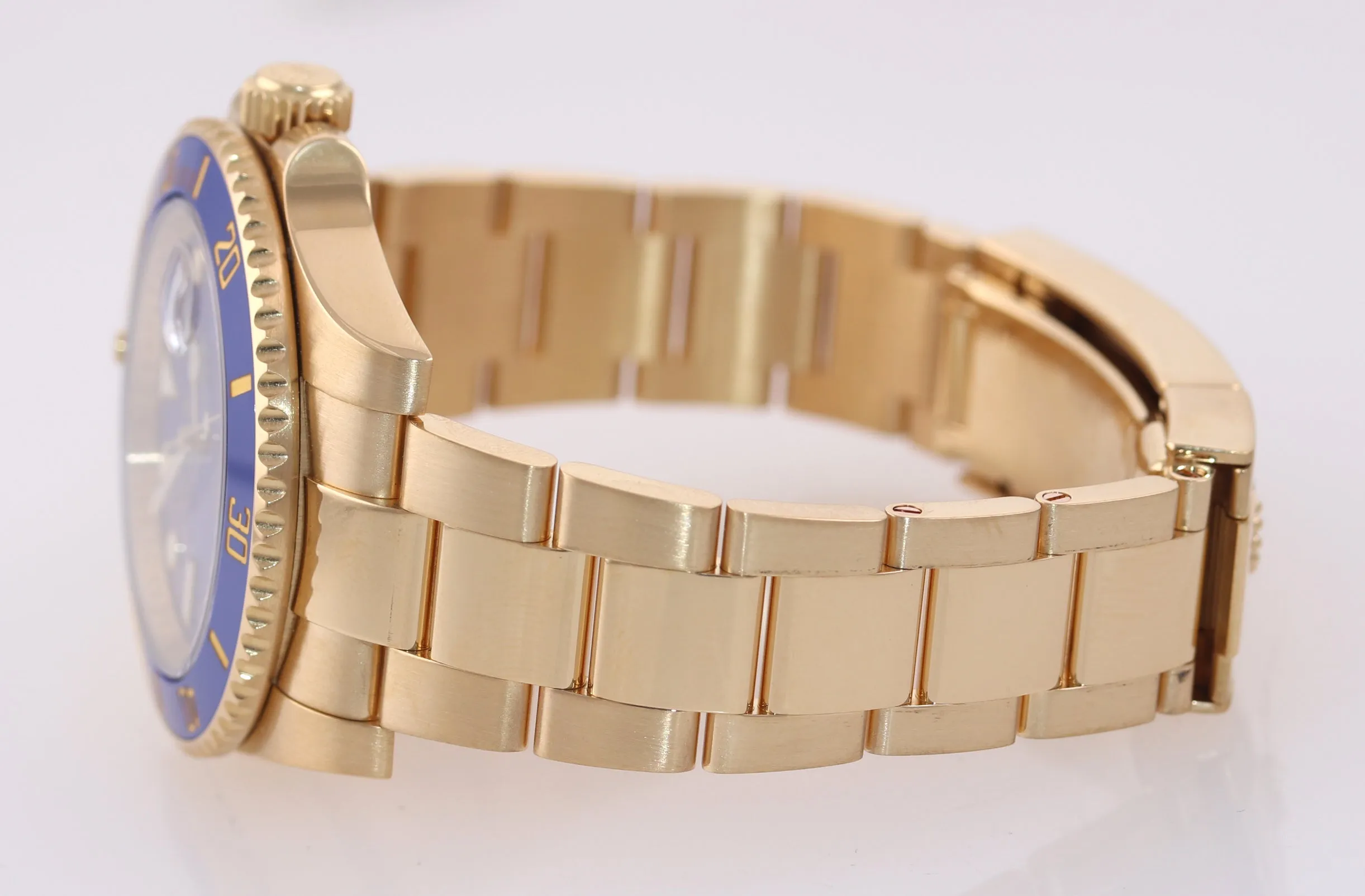 Rolex Blue Smurf Ceramic 116618 18k Yellow Gold 40MM Watch Box