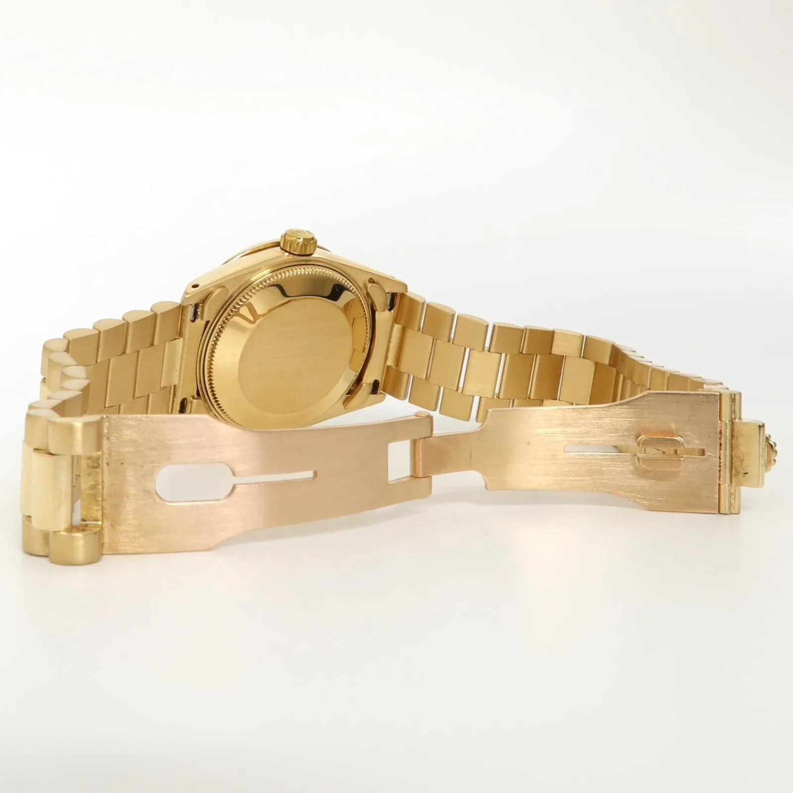 Rolex Datejust 31 Solid 18kt Yellow Gold Diamond Bezel Gold Dial 68278