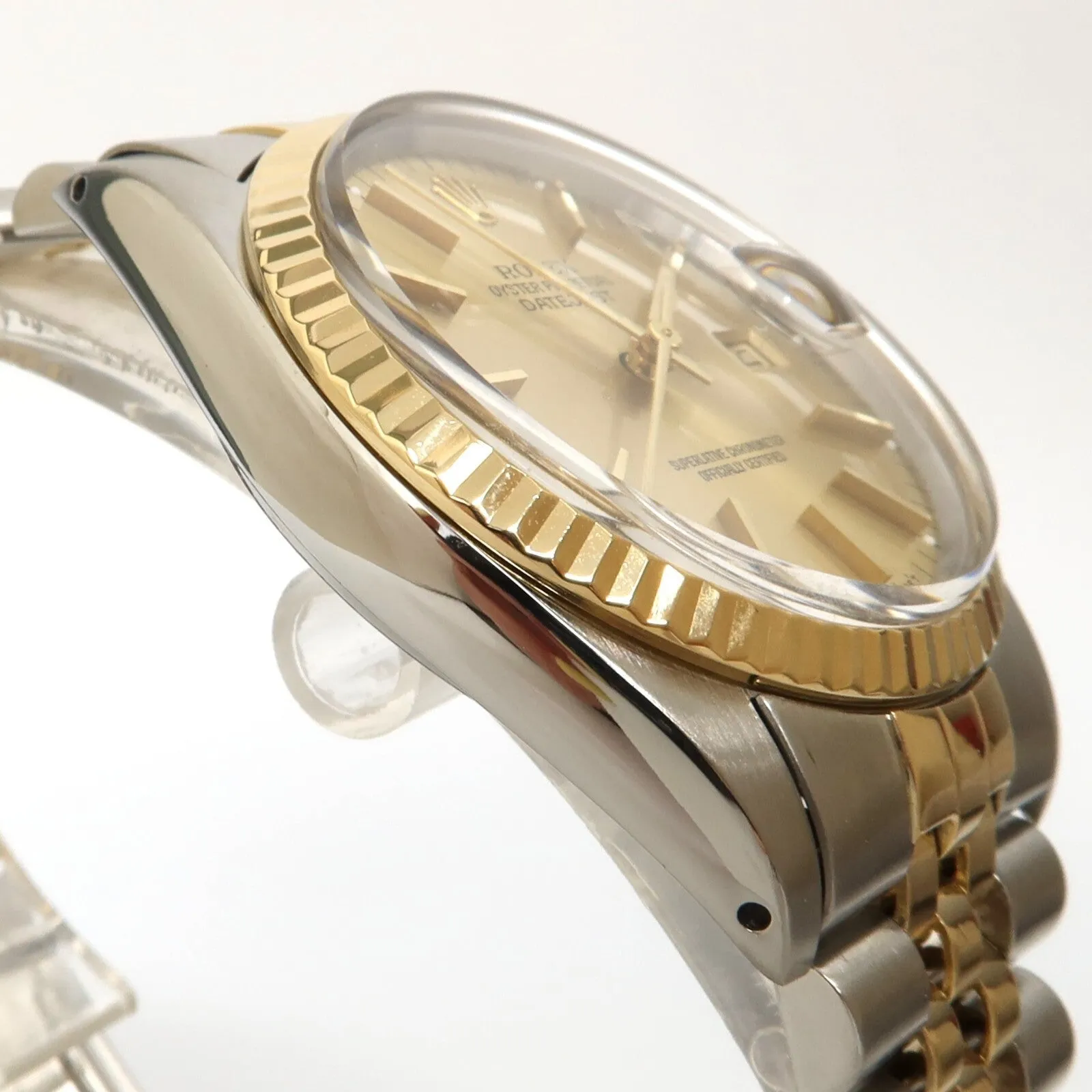 Rolex Datejust 36MM 18kt Yellow Gold & Stainless Steel Gold Dial Jubilee 16013