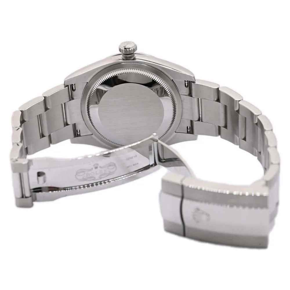 Rolex DateJust 36mm Bright Blue Fluted Motif Stick Dial Watch Reference #: 126200