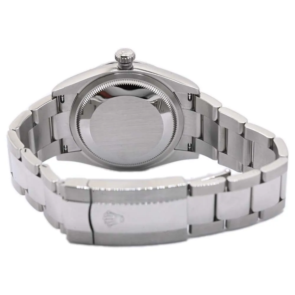 Rolex DateJust 36mm Bright Blue Fluted Motif Stick Dial Watch Reference #: 126200