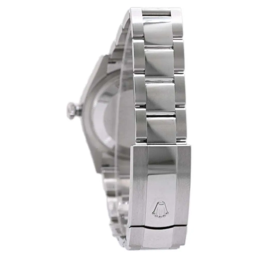 Rolex DateJust 36mm Bright Blue Fluted Motif Stick Dial Watch Reference #: 126200