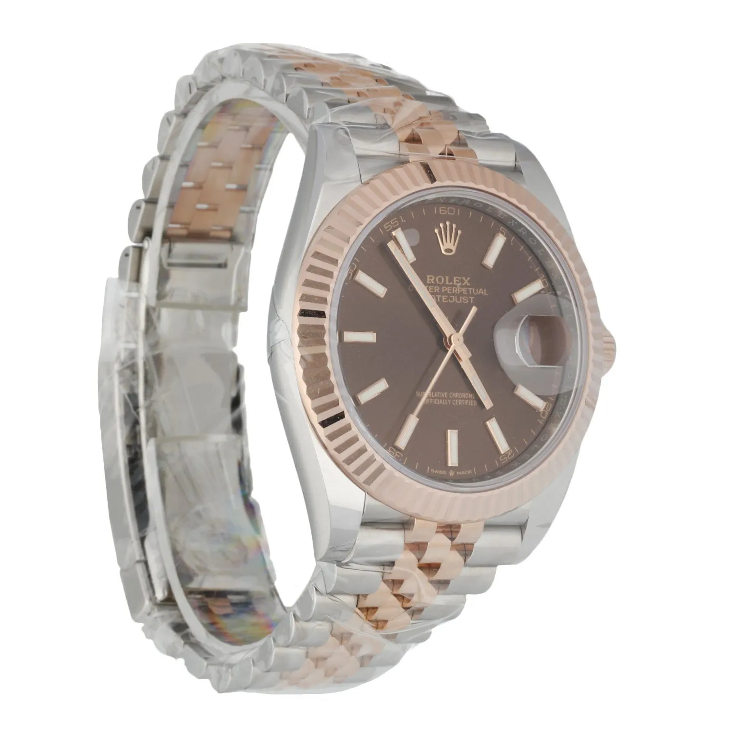 Rolex Datejust 41 126331 Stainless Steel & 18K Rose Gold Mens Watch Box Paper