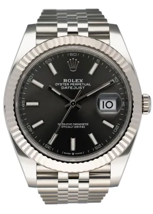 Rolex Datejust 41 126334 Slate Dial Mens Watch Box & Papers