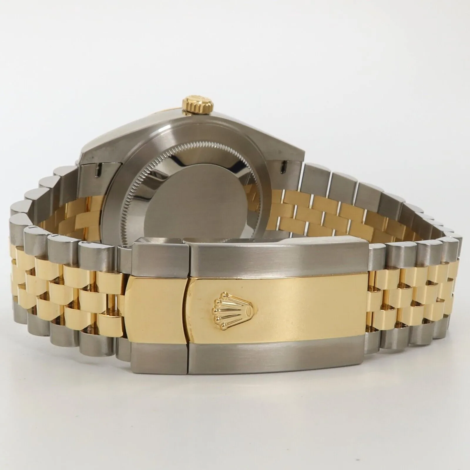 Rolex Datejust 41 18kt Yellow Gold & Steel Champagne Dial Jubilee Bx/Prs 126333