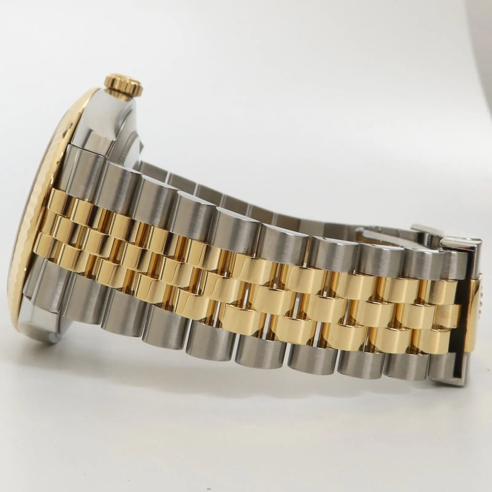 Rolex Datejust 41 18kt Yellow Gold & Steel Champagne Dial Jubilee Bx/Prs 126333